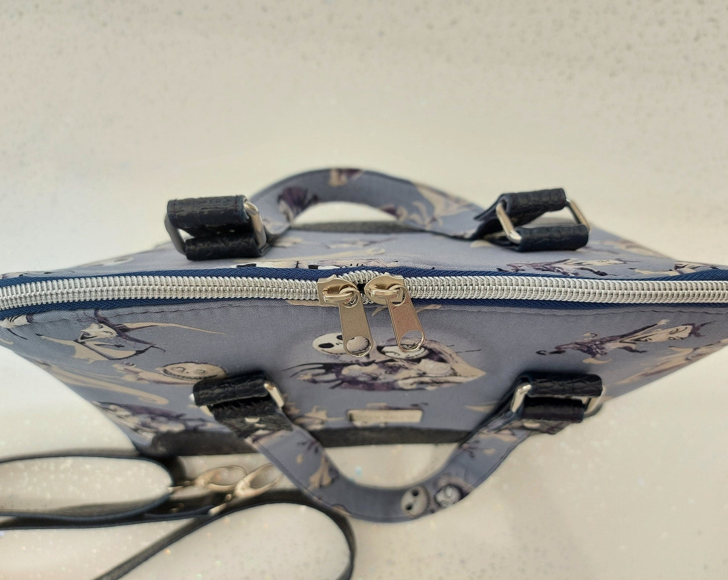 CUSTOM ORDER BOWLERBAG, faux leather and fabric with waterproof inner and detachable crossbody strap made just for you. work bag, bag lover